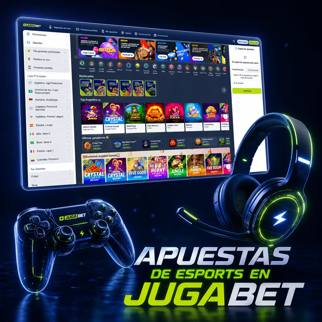 Apuestas de esports en Jugabet con cobertura prematch y en vivo para jugadores argentinos en 2026