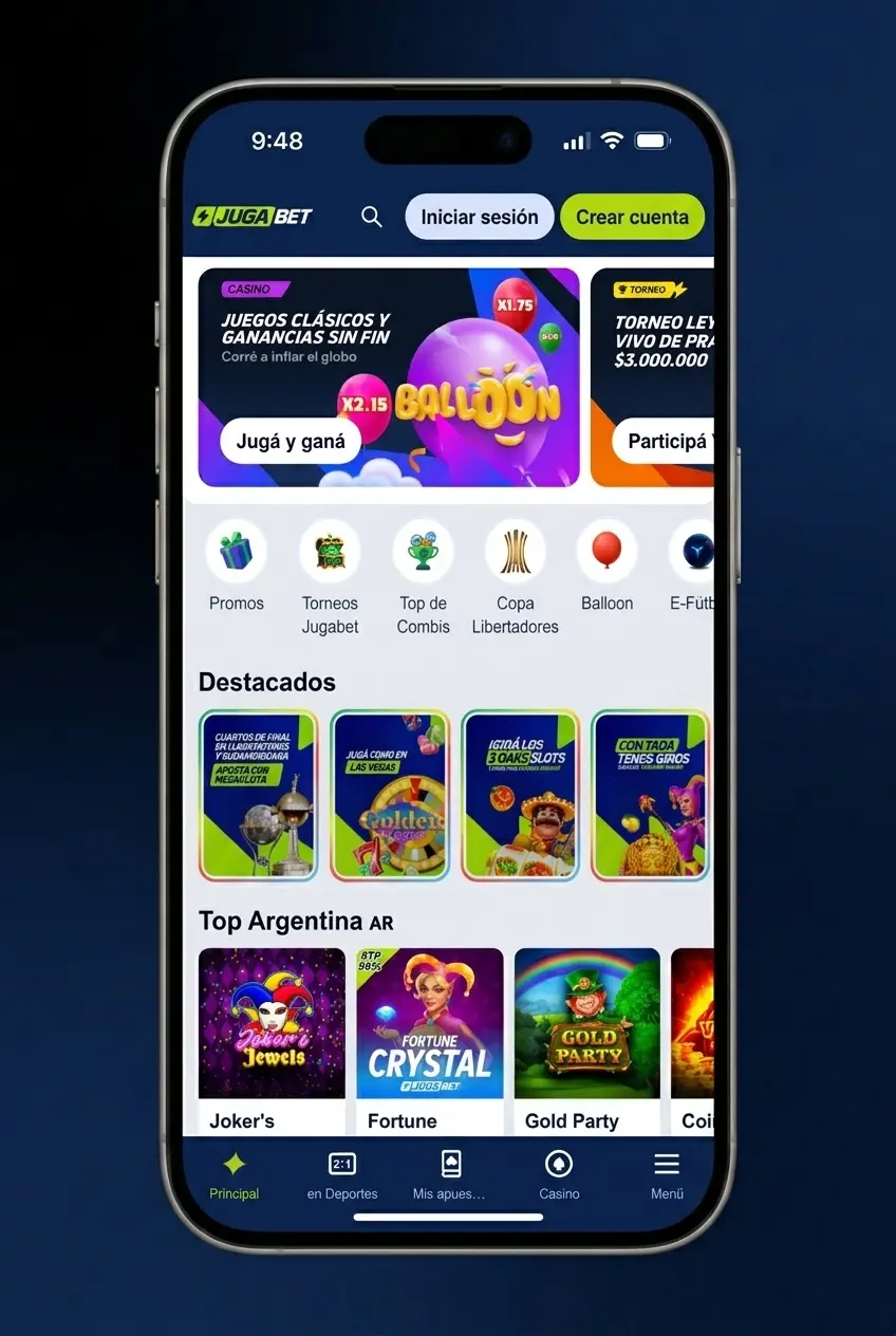 Guía paso a paso para apostar en Jugabet desde Argentina en deportes y esports