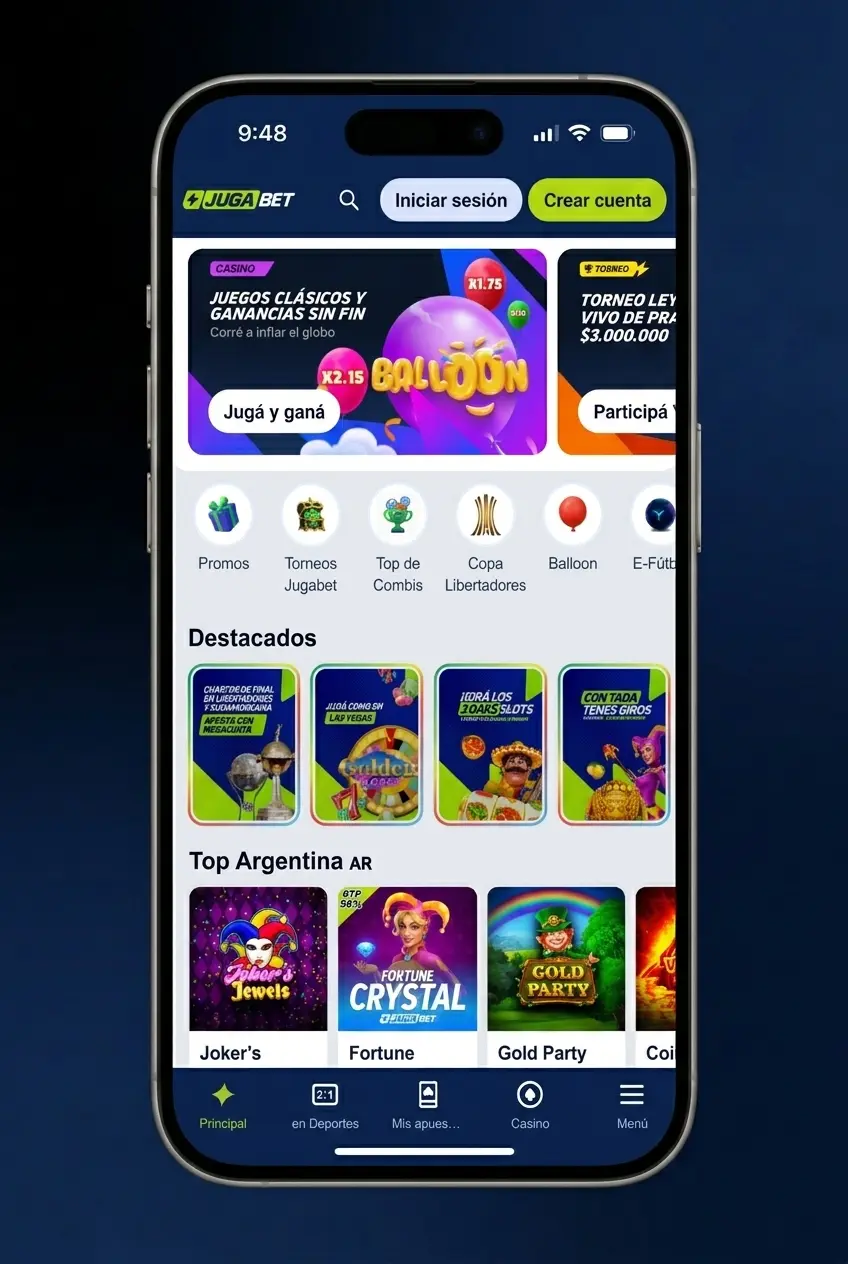 Guía paso a paso para apostar en Jugabet desde Argentina en deportes y esports