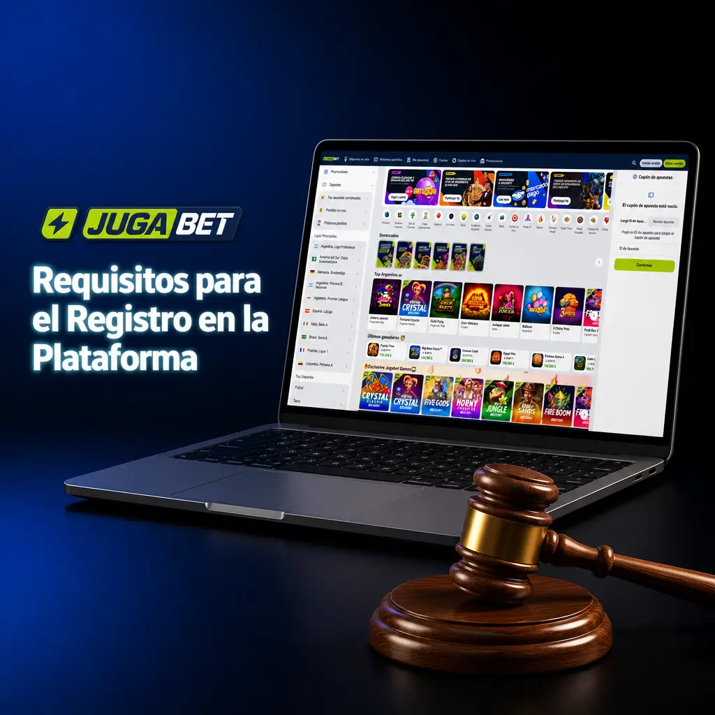 Requisitos de registro en Jugabet: edad mínima 18 años, datos verídicos y una sola cuenta por usuario